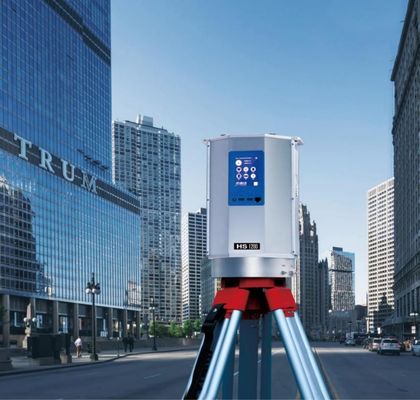 1.2km HS1200 Pemindai Laser Terestrial 3D Presisi Tinggi 500kHz PRR