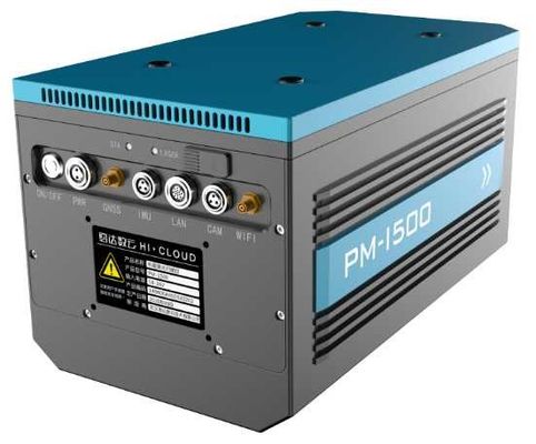 4.4kg Sistem LiDAR Seluler Presisi Tinggi PM-1500 PRR100-2000kHz