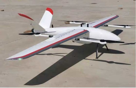 30km Kontrol Radius VTOL Sayap Tetap UAV FengHu Lepas landas Vertikal Dengung Sayap Tetap