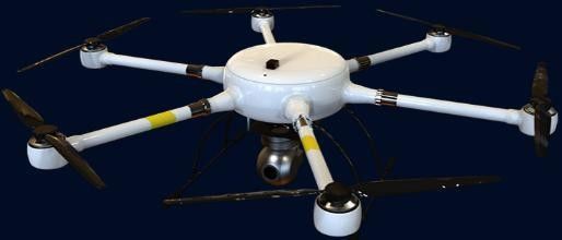 120min Max Load 8kg Multi Rotor UAV Long120 Tahan Hujan Ringan Enam Sumbu Dengung