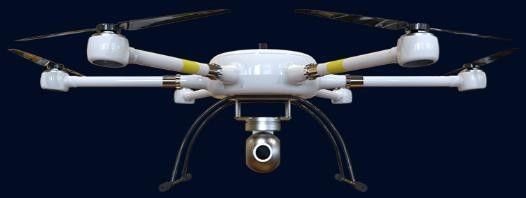 120min Max Load 8kg Multi Rotor UAV Long120 Tahan Hujan Ringan Enam Sumbu Dengung