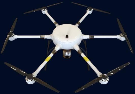 120min Max Load 8kg Multi Rotor UAV Long120 Tahan Hujan Ringan Enam Sumbu Dengung
