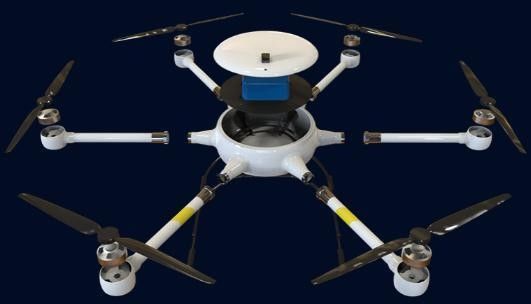 120min Max Load 8kg Multi Rotor UAV Long120 Tahan Hujan Ringan Enam Sumbu Dengung