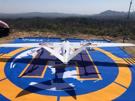 30km Kontrol Radius VTOL Sayap Tetap UAV FengHu Lepas landas Vertikal Dengung Sayap Tetap