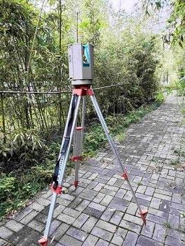500m 3D Long jangkauan Laser Scanner HS500i 5mm @ 40m Akurasi Untuk Pemantauan Deformasi