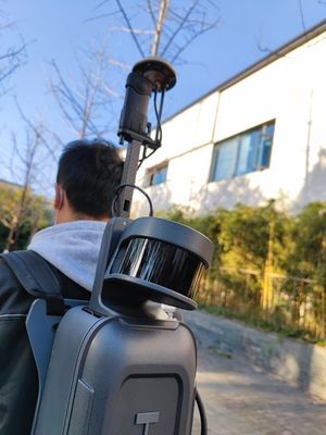 Rentang 120m Genggam / Ransel 3D LiDAR HiSLAM Untuk Pengukuran Fasad Bangunan