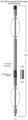 13-1500mm/S Rentang 0.2mm/S Resolusi Elektromagnetik Flowmeter Dan Fluviograph